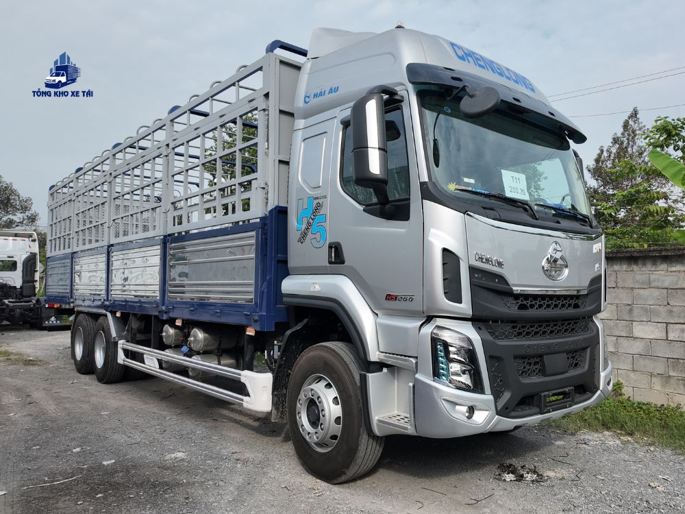 CHENGLONG 3 CHÂN H5 CẦU LẾT THÙNG MUI BẠT DÀI 9.9M - 2025
